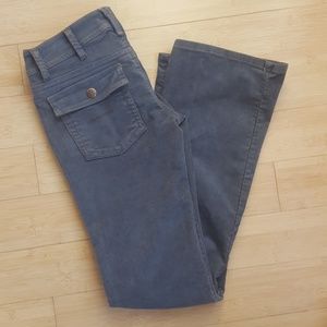 Dusty blue flare leg corduroy jeans Yanük